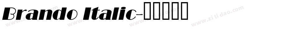 Brando Italic字体转换